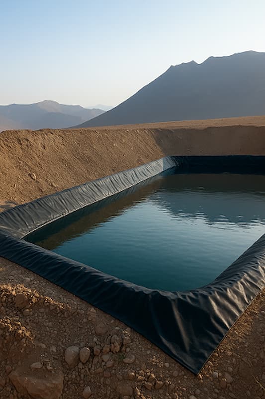 عرضه ورق ژئوممبران گیره دار + مشاوره برای نصب و اجرا